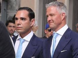 Hochzeit im Partnerlook : Ralf Schumacher und Etienne trauen sich in Saint-Tropez