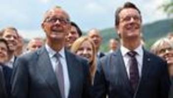 Kanzlertausch-Gerüchte: Merz und Wüst demonstrieren bei CDU-Treffen Geschlossenheit