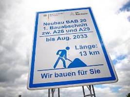 verbindung von nord- und ostsee: ausbau der a20 in niedersachsen beginnt