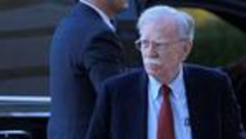 USA: Donald Trumps Ex-Sicherheitsberater Bolton will sich schuldig bekennen