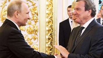 Treffen zwischen Putin und Ex-Kanzler Schröder: „Ja, es war ein gutes Gespräch“