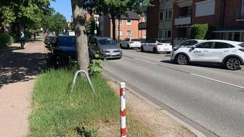 illegales parken zerstört das grün an lohbrügges wichtigster straße