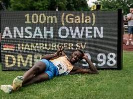kein one-hit-wonder: gebremster sprinter ansah knackt eigenen 100-meter-rekord