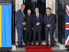Selenskyj zu Besuch in London: Europäer und Ukraine beschließen Fünf-Punkte-Plan für Kriegsende
