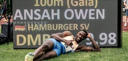 Leichtathletik: Owen Ansah verbessert deutschen 100-Meter-Rekord auf 9,98 Sekunden