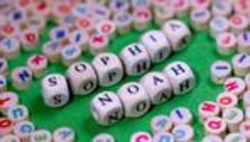 vornamen: sophia und noah bleiben beliebteste babynamen