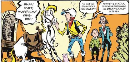 lucky luke: comic-hommage an die spießigen »grimm brothers«