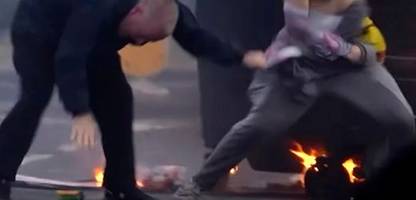 belfast nach messer-attacke: rechtsextreme zetteln straßenschlachten an