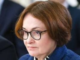 steht sie unter hausarrest?: russische zentralbankchefin nabiullina verschollen