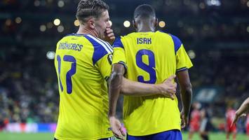 Isak und Gyökeres treffen: Schweden deklassiert Tunesien