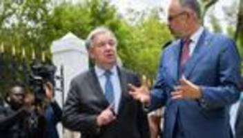 Bandengewalt in Haiti: António Guterres räumt internationales Versagen in Haiti ein