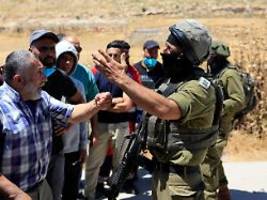 pogrome im westjordanland: ex-premier: israel führt systematische kampagne der ethnischen säuberung durch