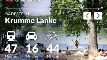So kommen Sie am schnellsten zum Badesee