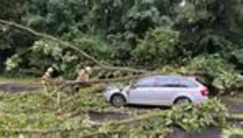 Starkregen und Hagel: Gewitter ziehen über den Süden Nordrhein-Westfalens