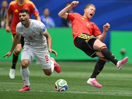 Fußball-WM: Belgien patzt erneut – zweiter Punkt für Iran