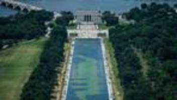 Washington, D.C.: Trump begründet Probleme am Reflecting Pool mit Vandalismus