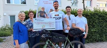 Augsburger radelt 1000 Kilometer für Familien mit schwer kranken Kindern