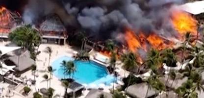 Dominikanische Republik: Hunderte fliehen vor Feuer in Luxushotel in Bayahibe