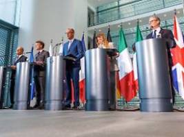 E5-Staaten beraten im Kanzleramt: Merz warnt Nato-Verbündete vor nationalen Alleingängen
