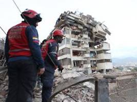 Rettungsarbeiten dauern an: Venezuelas Präsidentin bittet nach Erdbeben um Gottes Hilfe