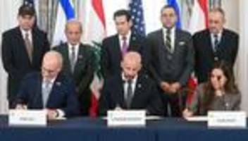 USA: Israel, Libanon und die USA unterzeichnen Rahmenabkommen
