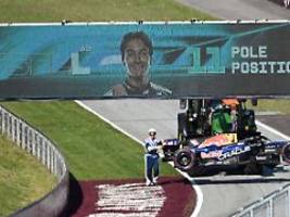 russell profitiert: verstappen crasht und wirbelt pole-position durch