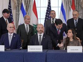 nahost: israel und libanon einigen sich auf abkommen