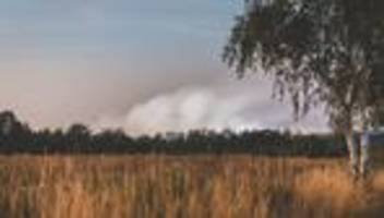 Waldbrand: Starke Rauchentwicklung wegen Waldbrandes an Landesgrenze
