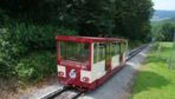 defekt nach gewitter: nach gewitter: standseilbahn bei chemnitz außer betrieb