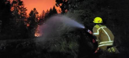 Waldbrand am Chiemsee - A8 wegen des Rauchs komplett gesperrt