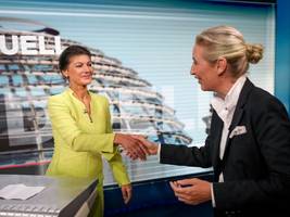 afd und bsw: wie sahra wagenknecht um alice weidel wirbt