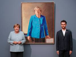 angela merkels kanzlerporträt: „mal ein bild nur mit mir“