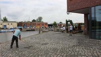 Neuer Binnenhafen-Treffpunkt: Auf dieser Terrasse tobt bald das Leben