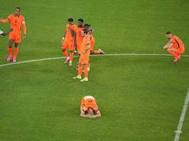 wm-aus für die niederlande: trauer in orange