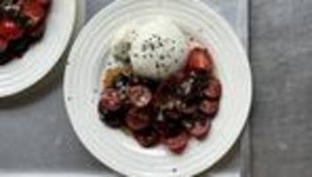 tomaten-burrata mit shiso und ponzu-dressing: eine längst überfällige begegnung