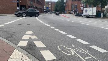 grüne fordern mehr rote fahrstreifen für radfahrer in bergedorf