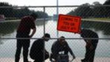 reflecting pool in washington, d.c.: us-gericht wirft ex-olympiateilnehmer schaden an wasserbecken vor