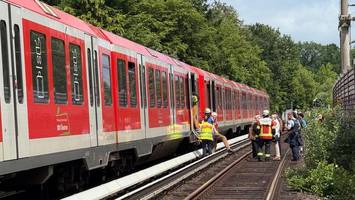 Baum stürzt auf fahrende S-Bahn: 30 Fahrgäste müssen aus S7 gerettet werden