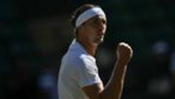 tennis: alexander zverev steht im achtelfinale von wimbledon