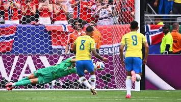 wm live! fehlschuss nach var-check: brasilien vergibt elfmeter gegen norwegen