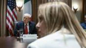 giorgia meloni und donald trump: italienischer minister beschwichtigt nach neuer provokation trumps