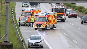 A7: Unfall bei Hamburg – zwei Spuren gesperrt, Stau im Berufsverkehr