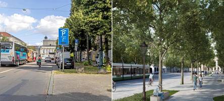 Weniger Platz für Autos, mehr Bäume: Stadt will Sanierung der Fuggerstraße anpacken