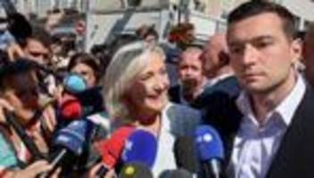 rassemblement national : marine le pen kündigt gemeinsamen wahlkampf mit jordan bardella an