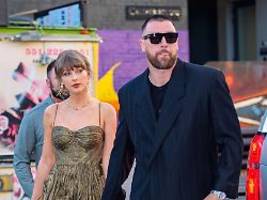 zwischenstopp für hochzeit: taylor swift und travis kelce unterbrechen flitterwochen
