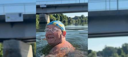 Komiker Wigald Boning schwimmt an Stadt in Schwaben vorbei – und gerät ins Schwärmen