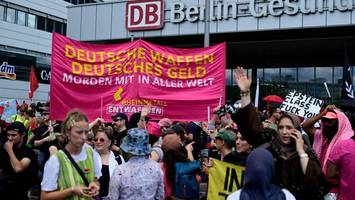 hunderte bei demo gegen rheinmetall in wedding – auch greta thunberg dabei