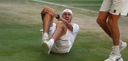 alexander zverevs knie nach wimbledon-niederlage »ein bisschen angeschwollen«, friedrich merz in der kabine