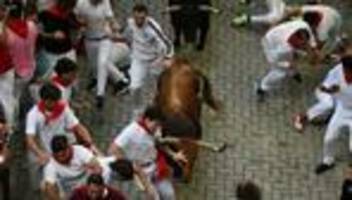 San-Fermín-Fest: Verletzte durch Hornstöße bei Stierhatz in Pamplona