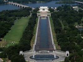Farce um Becken in Washington: Trump lässt Reflecting Pool erneut renovieren